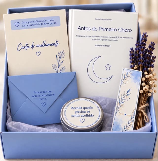 Caixa de Acolhimento para Perda Gestacional e Neonatal | Presente para Mãe em Luto | Travessia Colo