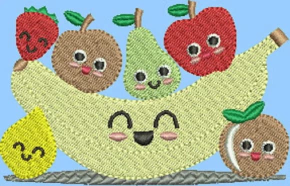 Bordado Frutas