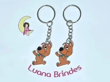 Chaveiro Scooby-loo Acrílico Pacote com 6 Unidades