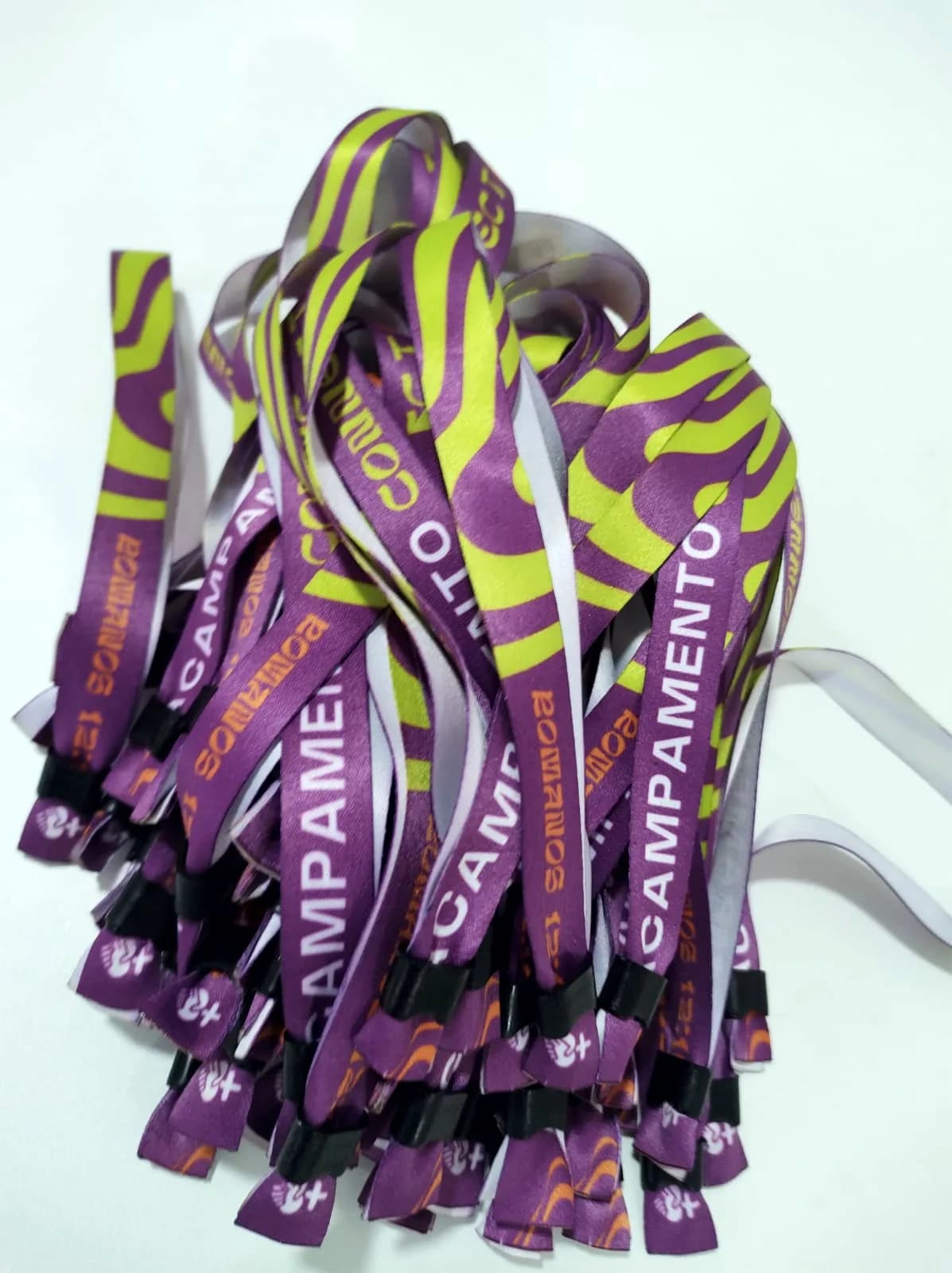 Pulseiras Personalizadas de Tecido Festas e Eventos !