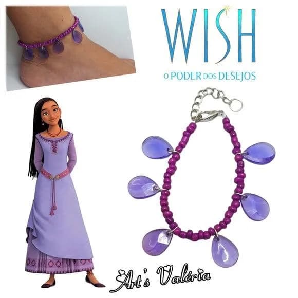 Tornozeleira da Asha de Wish: o Poder dos Desejos
