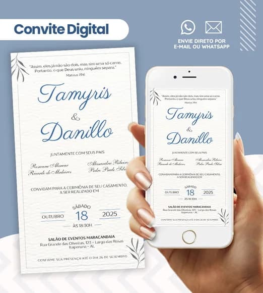 Convite Digital para Casamento