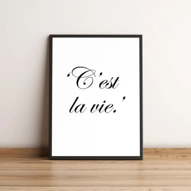 Quadro C'est La Vie 80