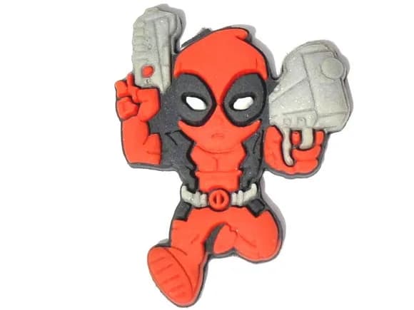 Aplique Deadpool Emborrachado Pacote com 6 Unidades