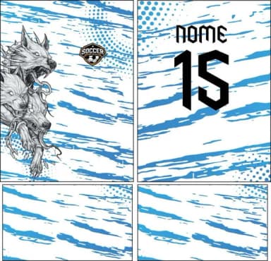 Arte Vetor Camisa Interclasse Lobos Mod-111