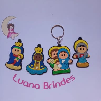 Chaveiro Nossa Senhora 5,3cm Pct 4 Unidades