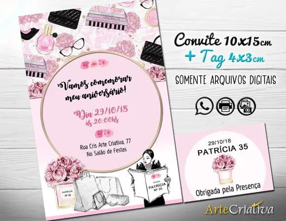CONVITE DIGITAL C/TAG Elegante 3