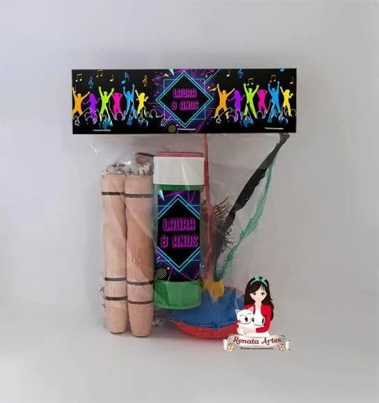 Kit Lembrancinha com Bolha de Sabão Balada
