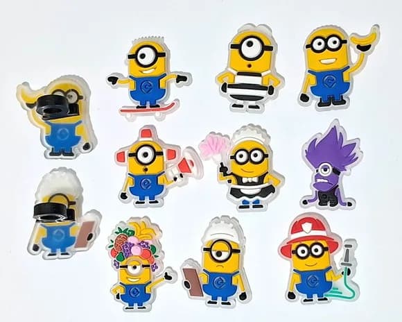 Ponteira P/lápis Minions Florescente Pacote com 6 Unidades