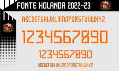Vetores Camisa Fonte Holanda 2022-23