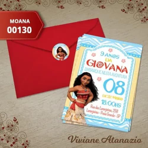 Convite Moana - 00130
