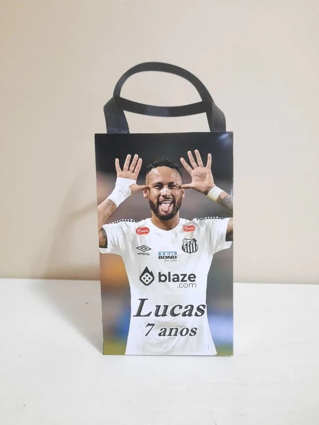 Sacolinhas Personalizadas Futebol Neymar para Lembrancinhas