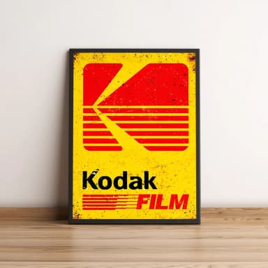 Quadro com arte retrô da marca Kodak Film 2639