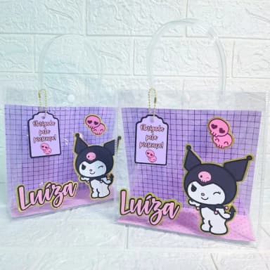 Sacola Pvc Transparente - Kuromi