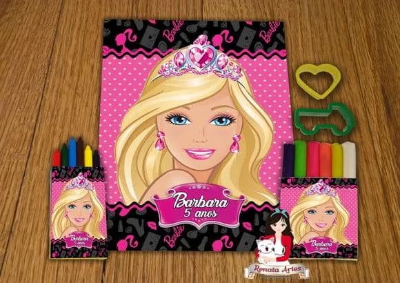 Kit Passatempo Personalizado Personalizado Barbie Nova