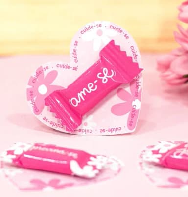 Card com Bala Outubro Rosa