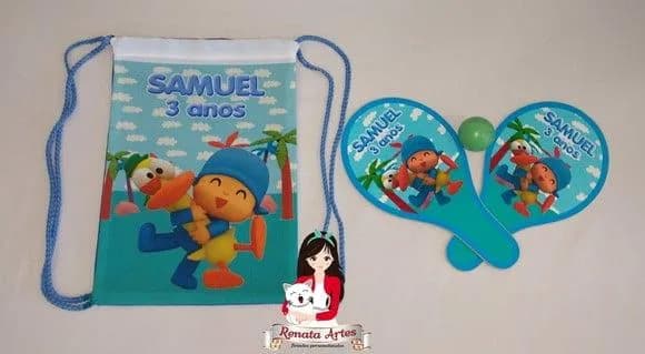 Mochila Ping Pong Personalizada Tema Pocoyo