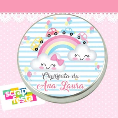 Latinha de Chá de Bebê Charreata Chuva de Amor