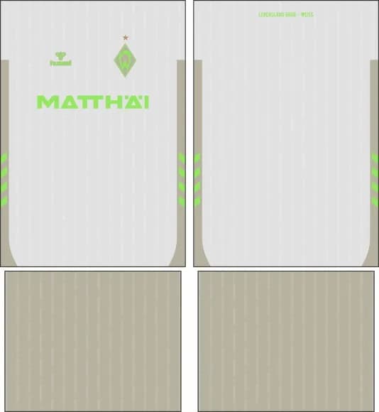 Arte Vetor Camisa Werder Bremen Tercera 2025-2026