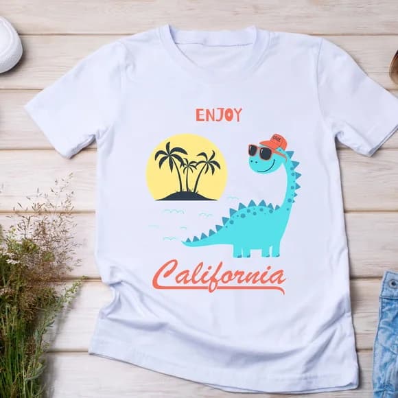 Camiseta Dino Califórnia - Enjoy California