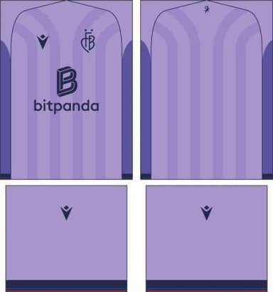 Arte Vetor Camisa Fc Basel Visita 2025-2026