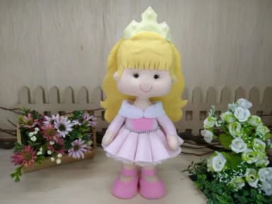 Bela Adormecida - Aurora em Feltro - Princesas