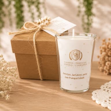 20 Vela Aromática no Copo Lembrancinha Personalizada Corporativo, Formatura, Batizado, 15 Anos, Casamento e etc. Fazemos Qualquer Tema