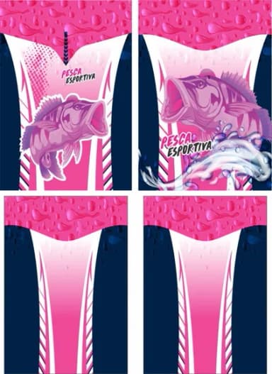 Arte Vetor Camisa Pesca-mod-0168