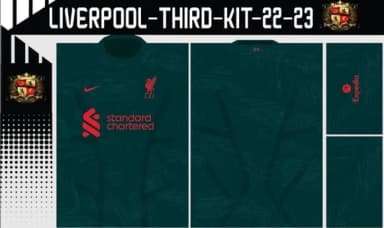 Vetores Camisa Liverpool-third-kit-22-23