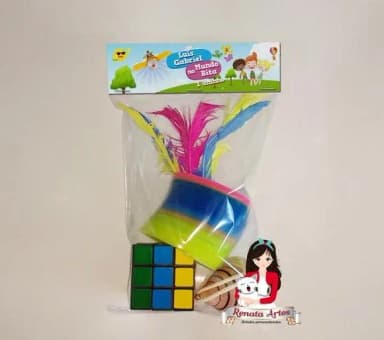 Kit Brinquedos Retrô Tema Mundo Bita no Avião