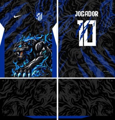 Arte Vetor Camisa Interclasse Pantera Mod-778