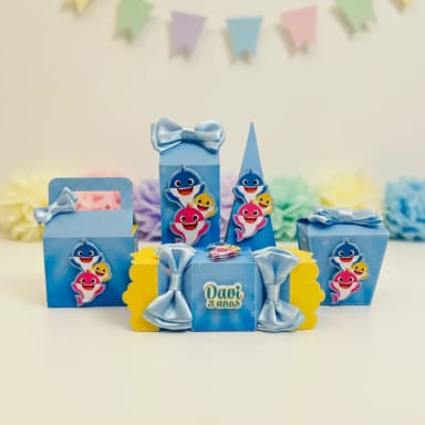 Kit Festa Babyshark azul