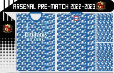 Vetor Camisa Do Arsenal Pré-jogo 2022-2023