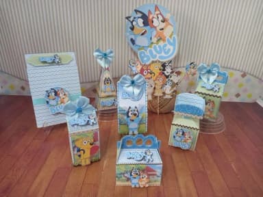 Kit 60 Lembrancinhas Blue Dogs