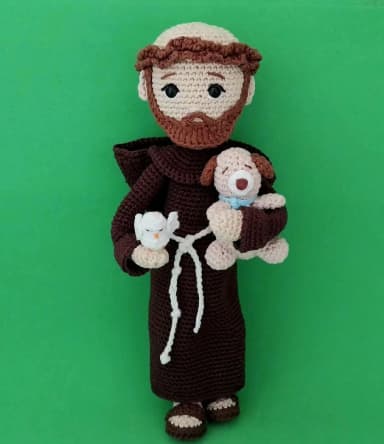 São Francisco de Assis amigurumi