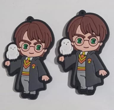 Pingente Harry Potter Emborrachado Pacote com 5 Unidades