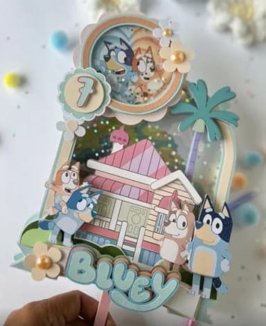 Arquivo de Corte Topo de Bolo Bluey 02