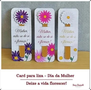 Card Lixa Dia da Mulher