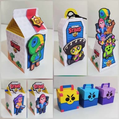 Kit 60 Lembrancinhas Brawl Star