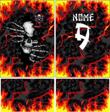 Arte Vetor Camisa Interclasse Caveira 295
