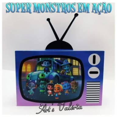 Caixa TV Super Monstros em Ação