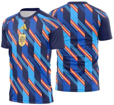 Arte Vetor Camisa Espanha Pre-jogo 2026