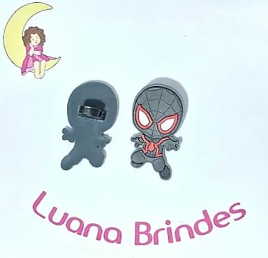 Ponteira P/lápis Homem Aranha Emborrachado 6 Unidades