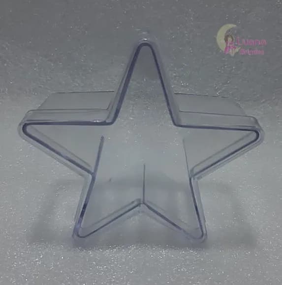 Caixinha Estrela de acrílico para Lembrancinha-pct c/4 unid