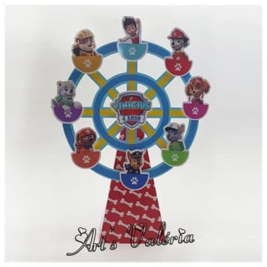 Roda Gigante Piramide Patrulha Canina - 25cm