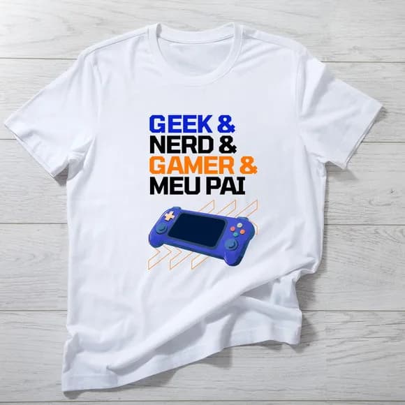 Camiseta Geek Meu Pai Gamer