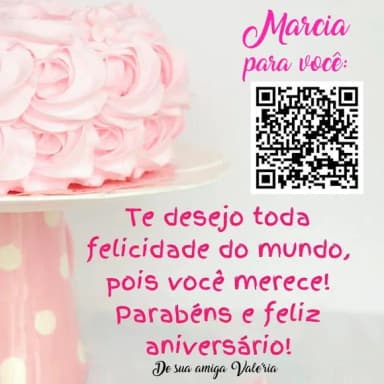 Cartão Virtual com Telemensagem QR Code