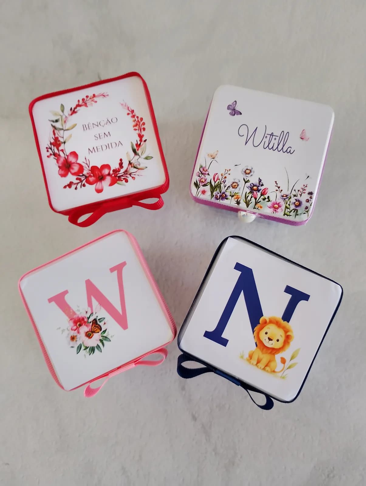 100 Caixinhas de Promessas Acrílico /lembrancinhas personalizadas