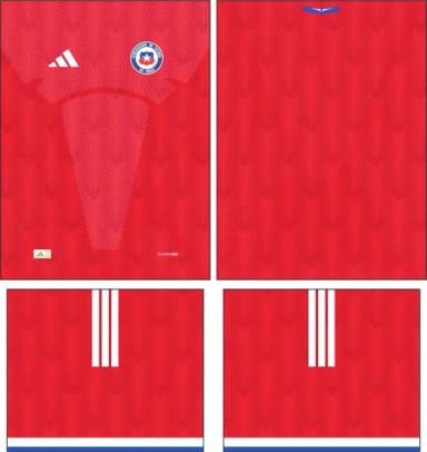 Arte Vetor Camisa Chile Local 2026