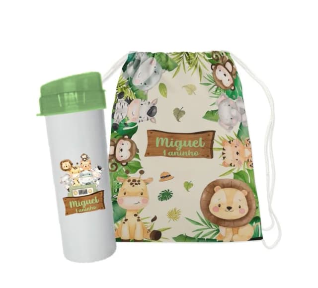 Mochilinha e garrafinha 500 ML